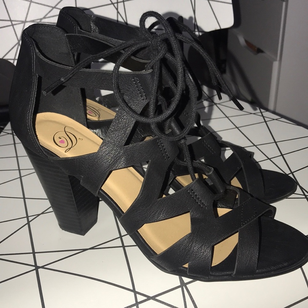 Lace up heels